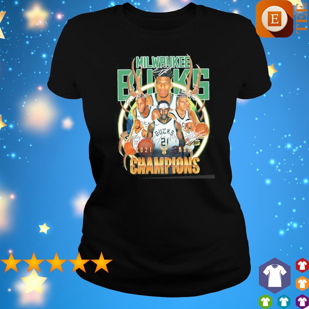 Milwaukee Bucks Starting Lineup 2021 NBA Champions shirt, hoodie ...