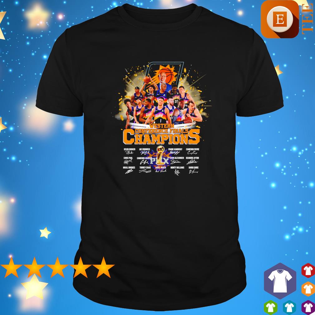 Phoenix Suns Western Conference Finals Champions PHX signatures shirt ...