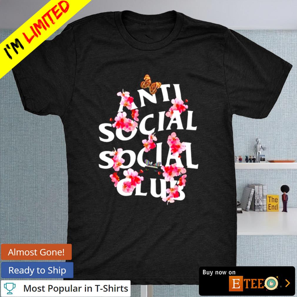 Flower anti social social club shirt, hoodie, sweater, long sleeve