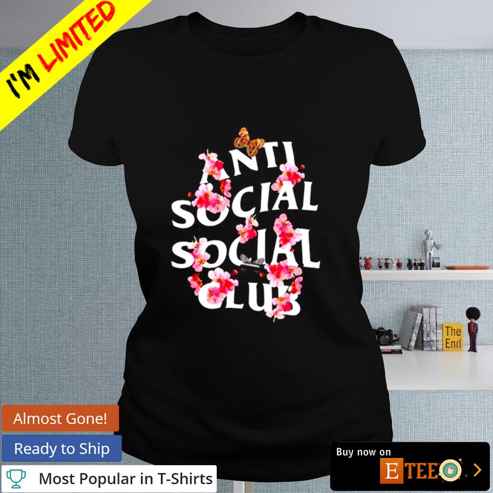 Flower anti social social club shirt, hoodie, sweater, long sleeve