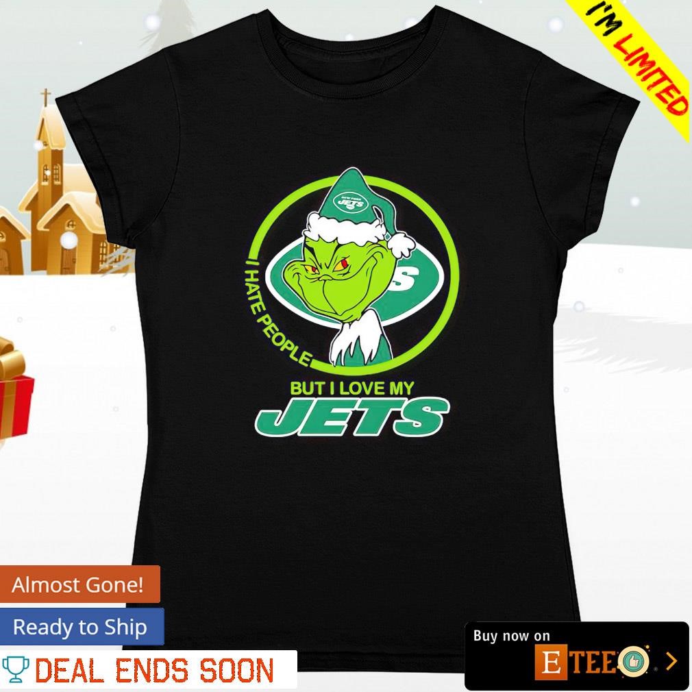 New York Jets I Hate People but Love My Jets Grinch 20oz Skinny