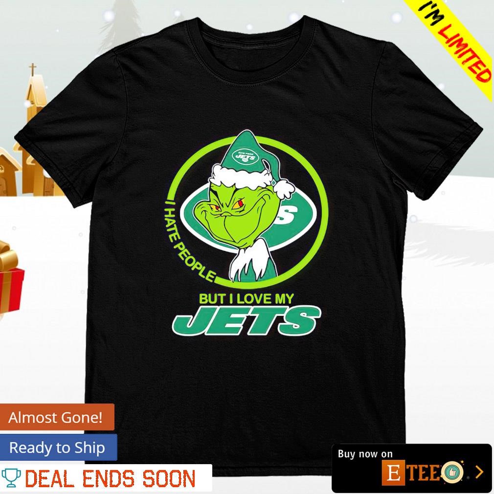 New York Jets I Hate People but Love My Jets Grinch 20oz Skinny