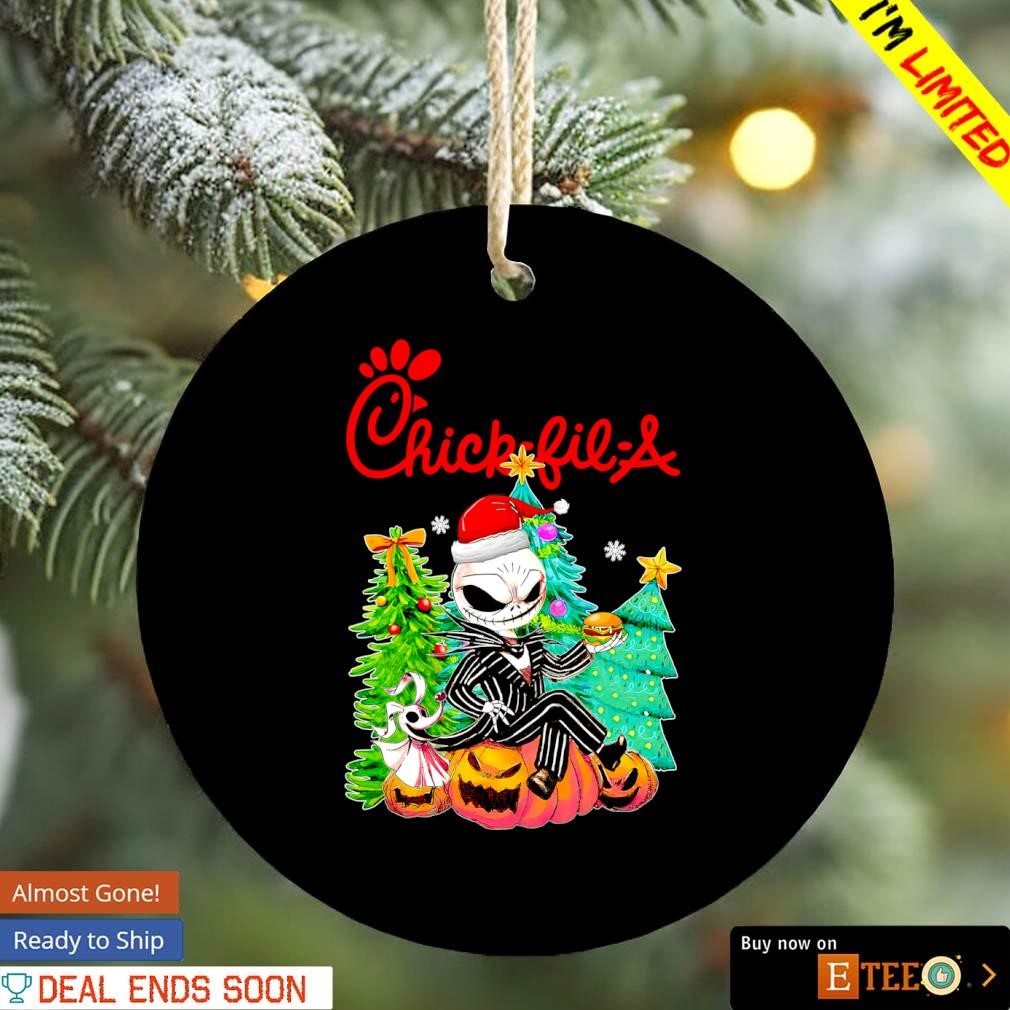 Jack Skellington Chick-fil-A pumpkin Christmas tree ornament