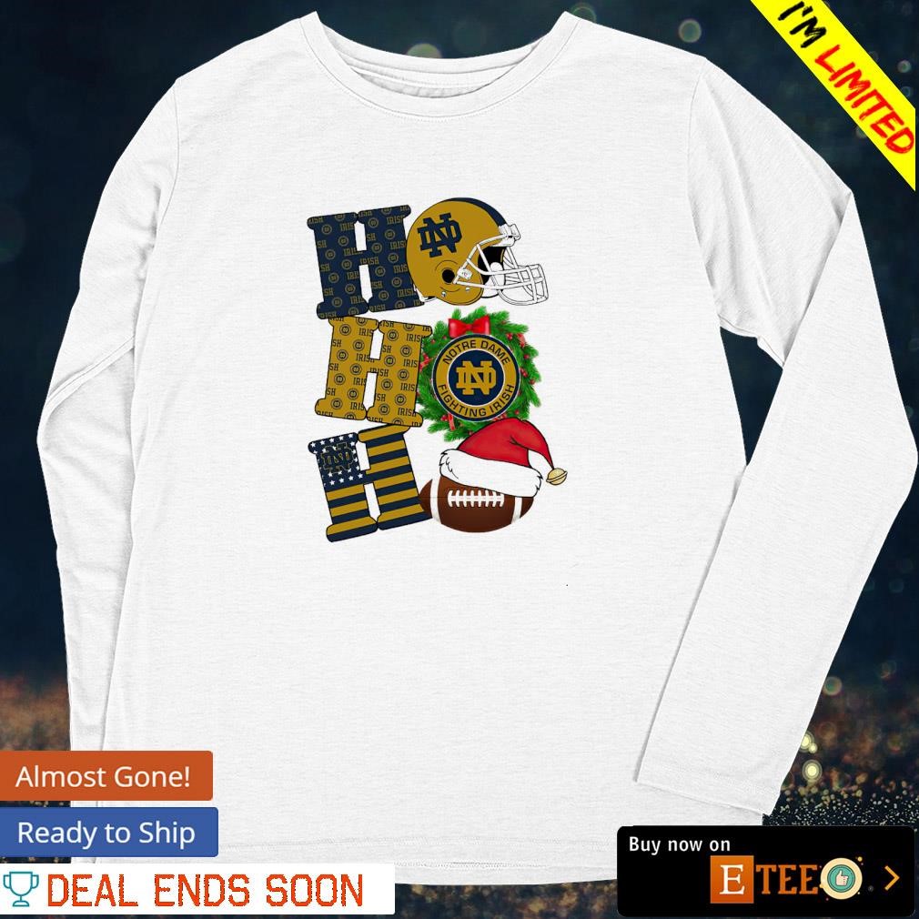 notre dame christmas shirt