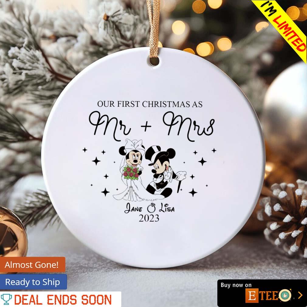 Personalized Disney Christmas Couple Customized Ornament