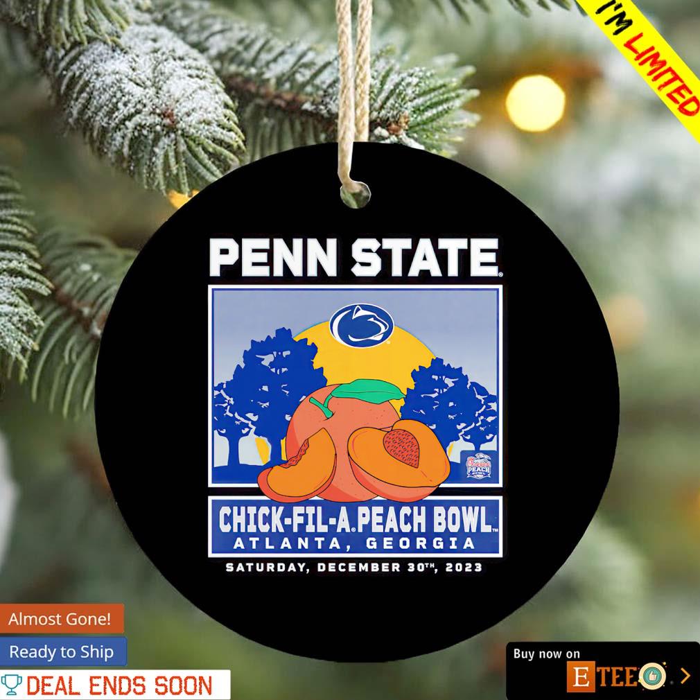Penn State Nittany Lions 2023 chick-fil-a Peach Bowl ornament tree