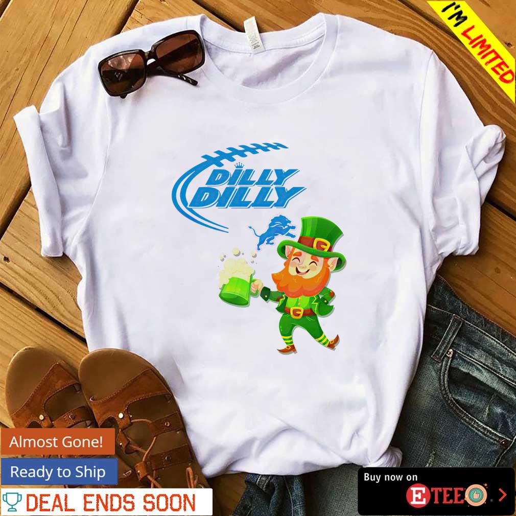 Leprechaun Detroit Lions dilly dilly St Patrick's day s shirt