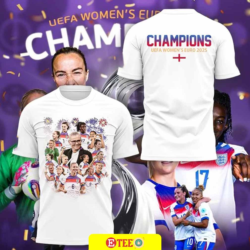 tシャツ EUROS FOOTBALL SHIRT レディース 2025 England Football Team Champions of the UEFA Women's