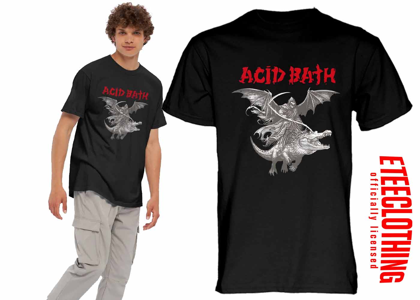 ACID BATH Tシャツ 道化師デザイン　2XL ACID BATH Tシャツ 道化師デザイン 2XL - メルカリ