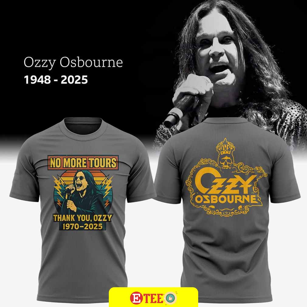 Rip Ozzy Osbourne No More Tour 2-sided t-shirt