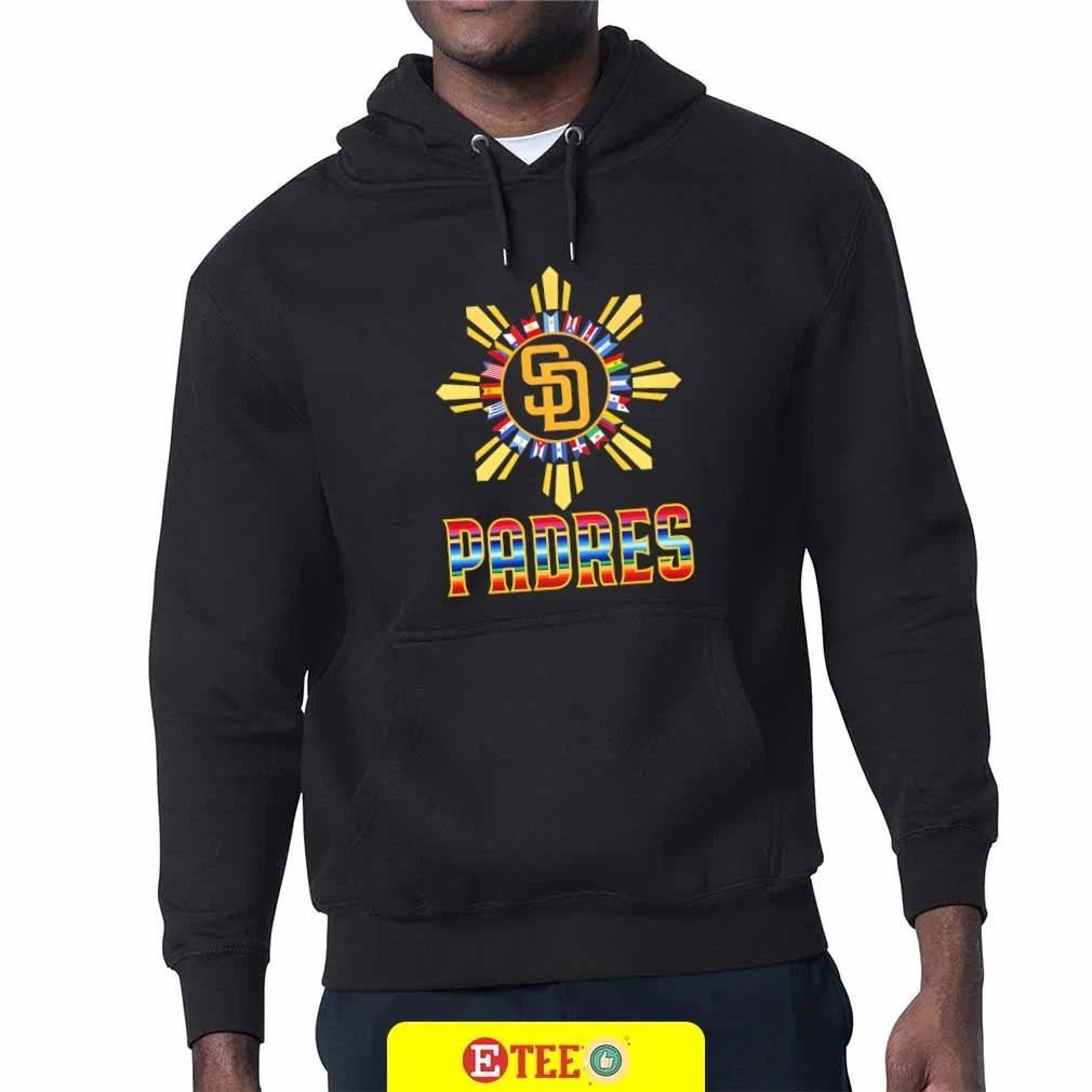 San Diego Padres and all flags shirt