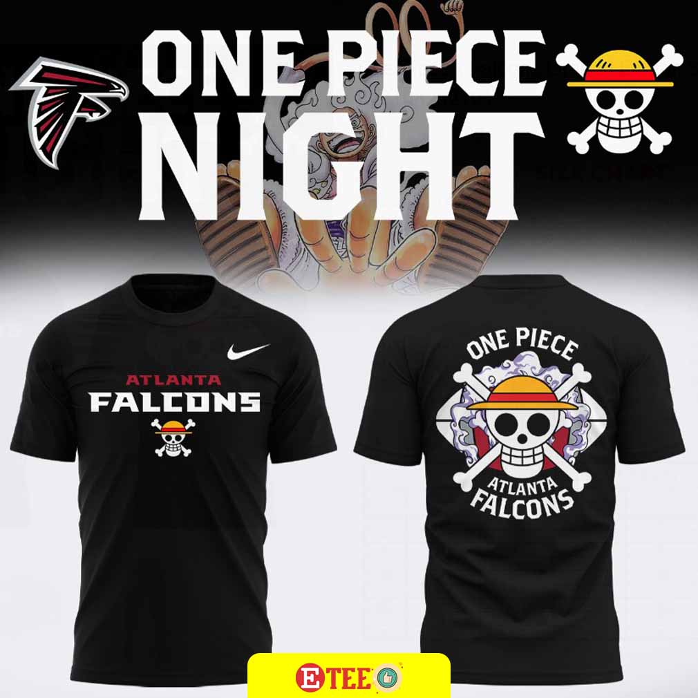 2025 Atlanta Falcons x One Piece Night 2-sided t-shirt