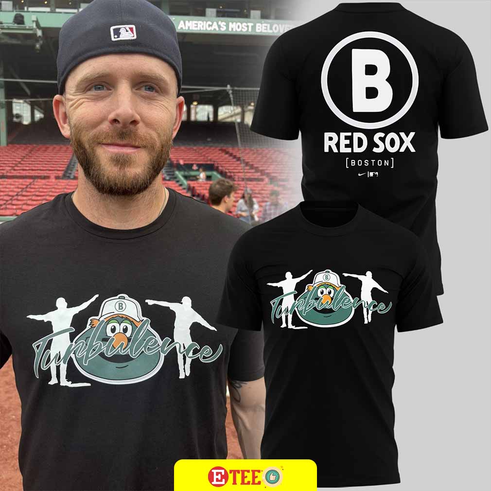 2025 Boston Red Sox Baseball Turbulence Logo double-sided t