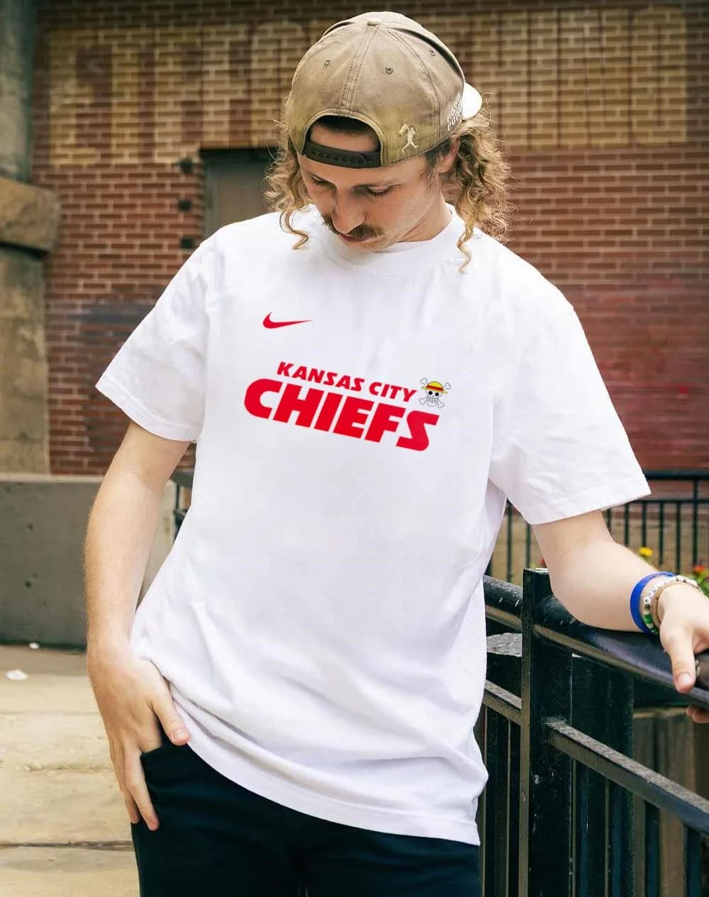 KansasCity Chiefs Cap & Tシャツ mens-heather-gray-kansas-city-