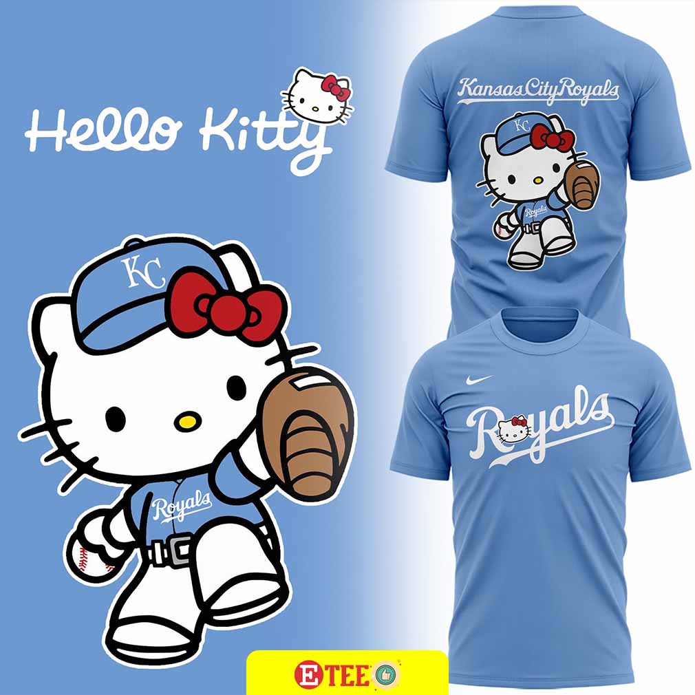 ハローキティ カンザスシティロイヤルズ 2025 Kansas City Royals x Hello Kitty 2-sided t-shirt