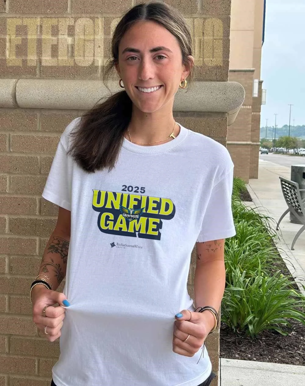 2025 Unified Game Dallas Wings double-sided t-shirt