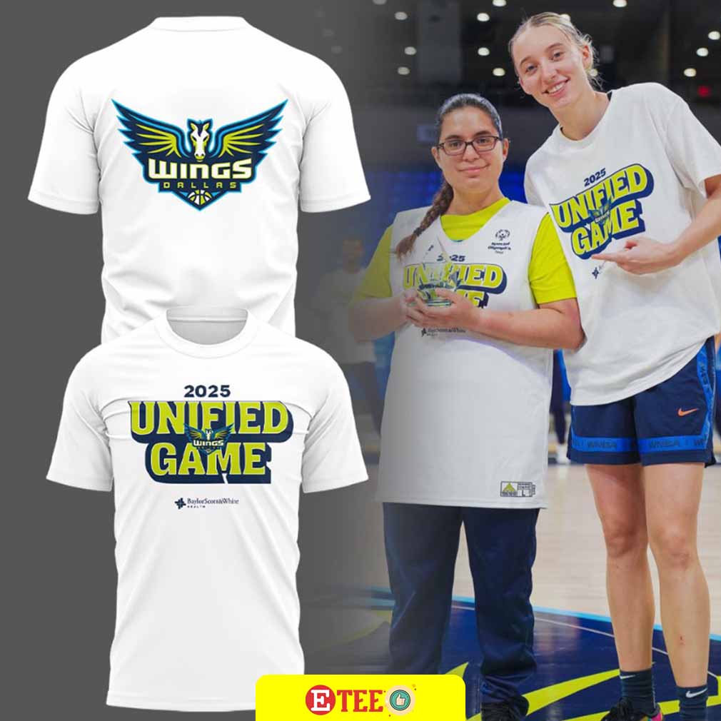 2025 Unified Game Dallas Wings double-sided t-shirt