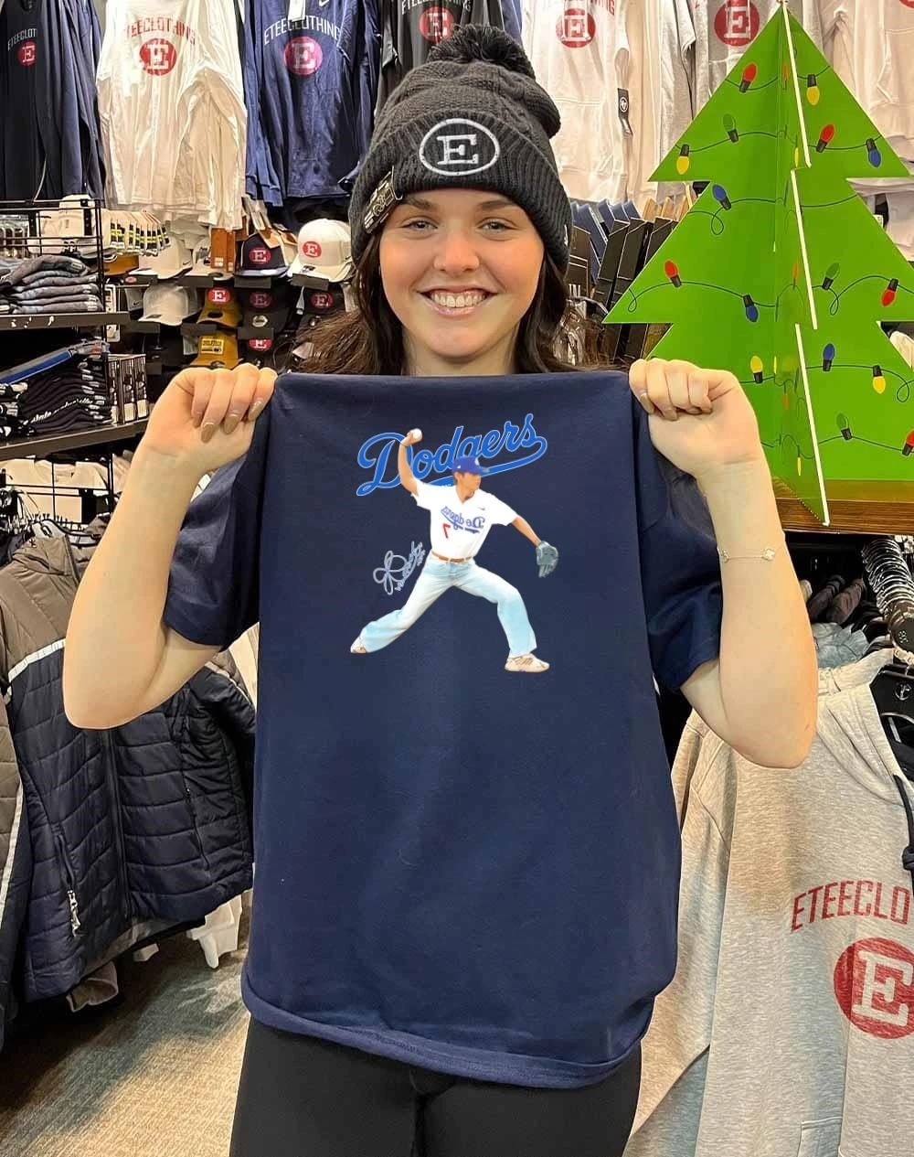 Kim Taehyung BTS' V x Los Angeles Dodgers Signature shirt