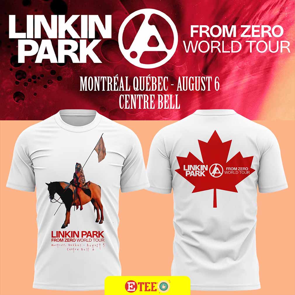 Linkin Park From Zero World Tour Centre Bell 2-sided t-shirt