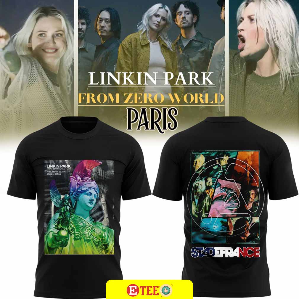 Linkin Park From Zero World Tour Stadefrance 2-sided t-shirt