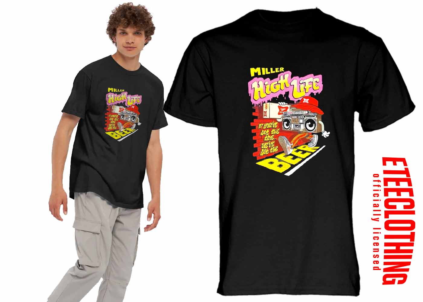 Miller High Life Boombox If You've Got the Time shirt