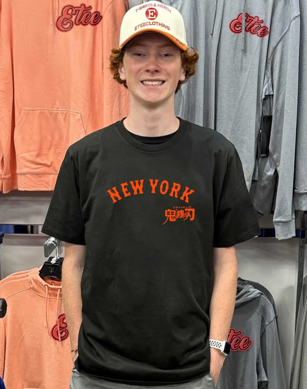2025 New York Mets x Demon Slayer Anime 2-sided t-shirt