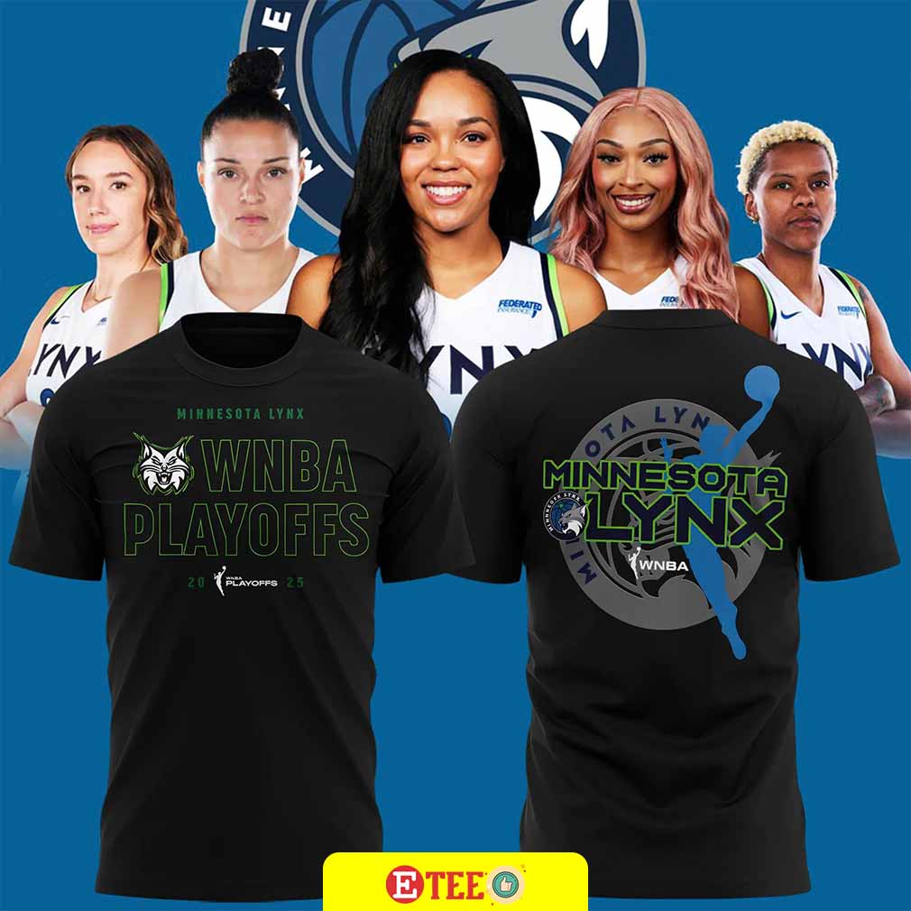 2025 WNBA Playoffs Minnesota Lynx double-sided t-shirt