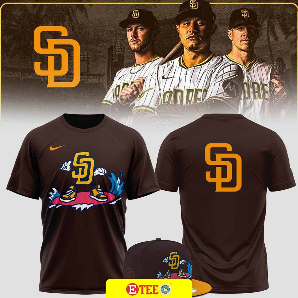 San Diego Padres Cartoon collections 2025 2-sided t-shirt